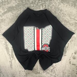 Top World Ohio State Buckeyes State “Weed” Print Graphic T-shirt Size Large